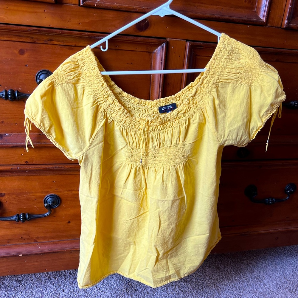 Light yellow blouse